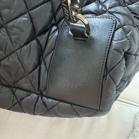Rare CHANEL cocoon rectangular backpack 2010A black quilted nylon Karl Lagerfeld - Picture 14 of 16